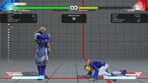 OLD ZEKU safe dragon punch setup ( back roll)