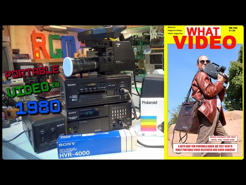 Sony's first consumer Portable Betamax Video in 1980 Sony SL