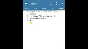 Python program to Find Square of a Number Using Lambda Function