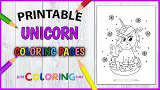 Free Printable Unicorn Coloring Pages