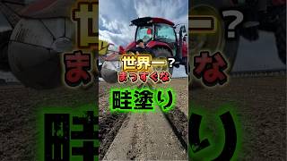 世界一まっすぐな畦塗り！ #せーせーファーム #米農家 #畦塗り