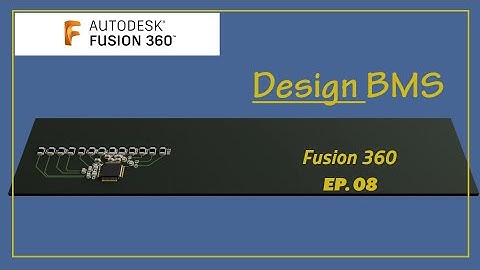 Fusion 360 Electronics - How to design BMS Battery Management System part 8