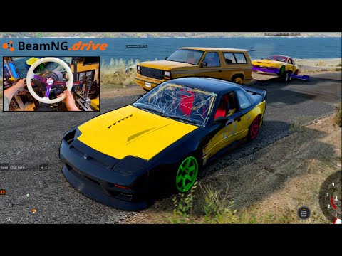 Видео: BeamNG ONLINE - Jump Drifting OVER Friends On DRIFT ISLAND Pt2!!