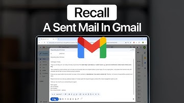 How To Recall A Message In Gmail That