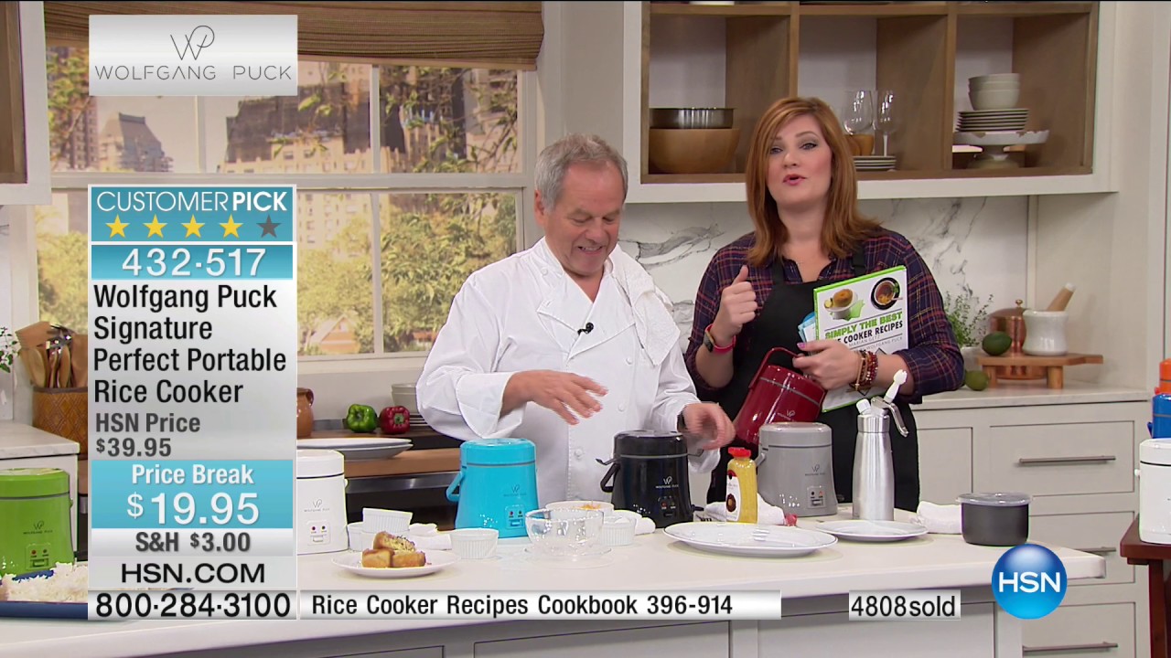 Wolfgang Puck Signature Perfect Portable Rice Cooker - YouTube