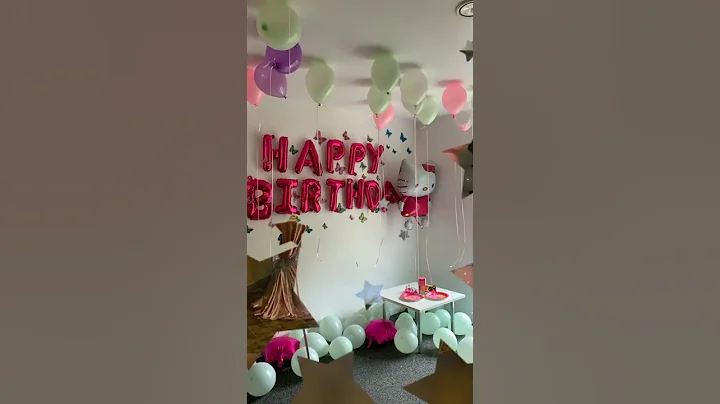 Birthday Decoration Ideas At Home Simple.#shorts #youtubeshorts #ytshorts #ideas #birthday