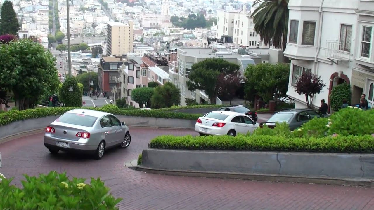 Ломбард-стрит в Сан Франциско Lombard street SF - YouTube