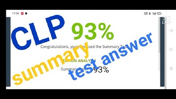 CLP advance programming language C summary test answer