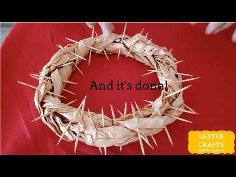 Crown of Thorns - Lenten Craft With Aunty Anna