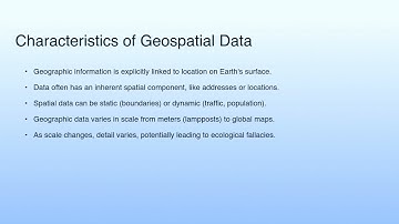 Characteristics of Geospatial Data | Use Case-Geo-spatial Cloud
