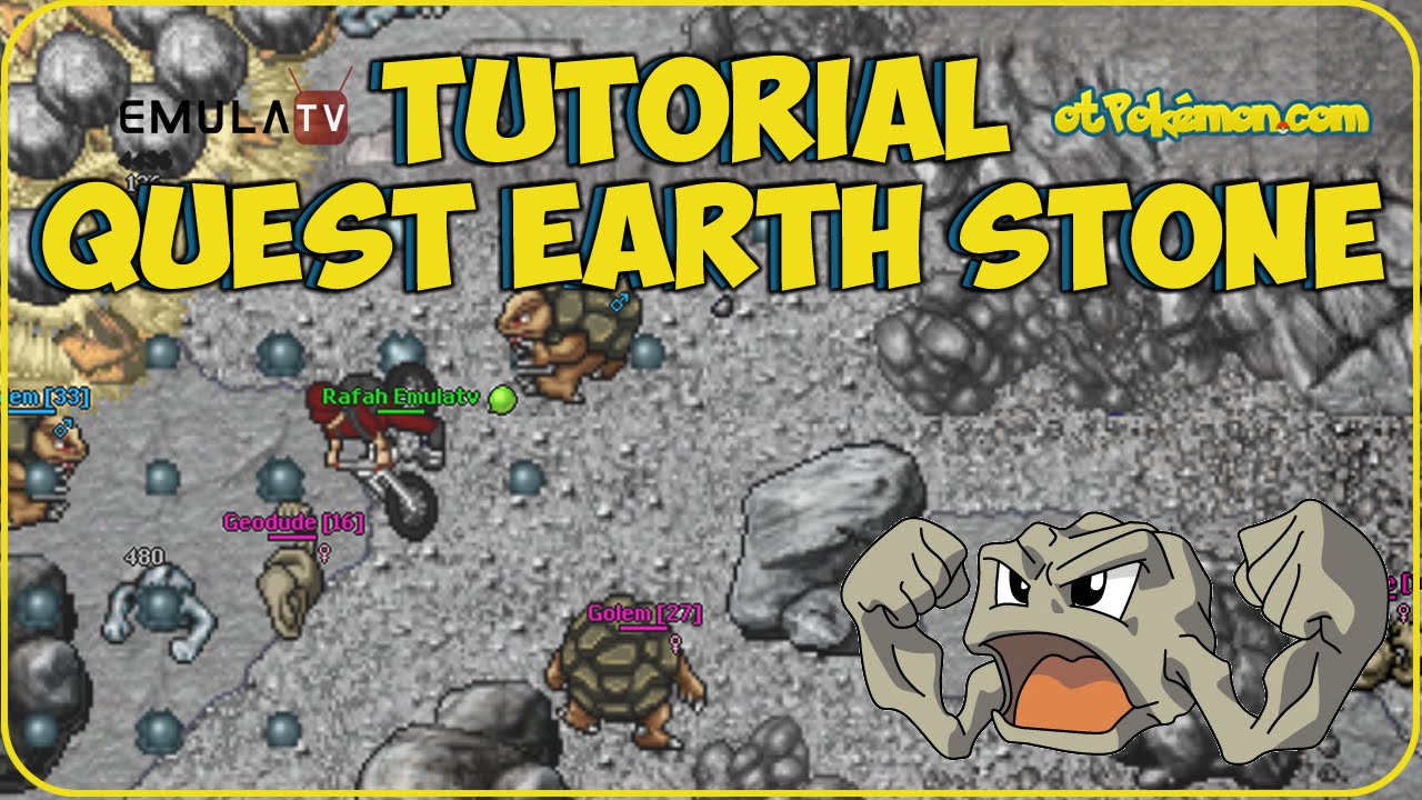 Otpokemon Earth Stone Quest Como Evoluir seus Pokémons de Terra