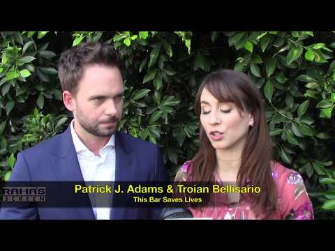 THIS BAR SAVES LIVES Interview | Patrick J. Adams and Troian Bellisario