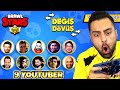 9 BRAWL STARS YOUTUBERİ İLE SIRA SIRA ÇİFT HESAPLAŞMA OYNADIM !