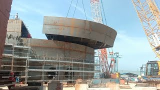 Kapal CSOV Erection FWD BLOCK #construction #lifting #shipping #vessel #automobile #shipyard
