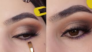 Shimmery Smokey Eyeshadow Look for Fall, Step by Step tutorial