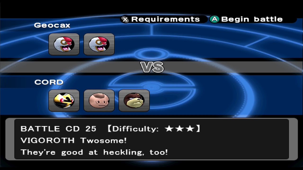 BATTLE CD 25 (DUAL VIGOROTH) | Pokémon XD: Gale of Darkness - YouTube
