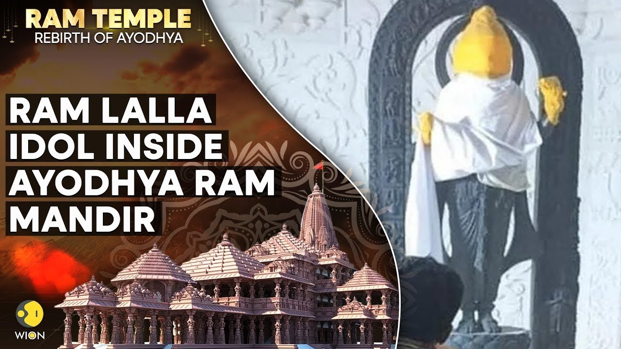 Ram Mandir Pran Pratistha LIVE: World gets first glimpse of Ram Lalla idol inside Ram Mandir | WION