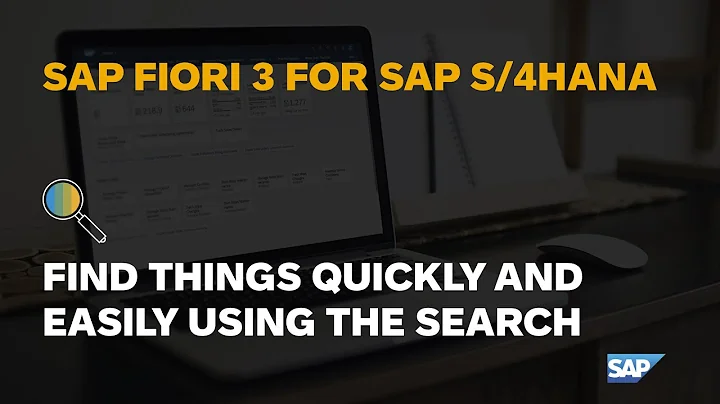 Find Things Quickly & Easily Using Search in the SAP Fiori Launchpad (SAP Fiori UX for SAP S/4HANA)
