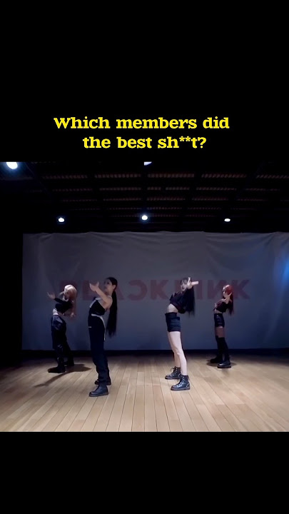Which member did the best sh**t? #rosé #jennie #lisa. #jisoo #blackpink #shorts