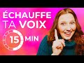 Chauffement vocal dbutant15 minutes tous les jours