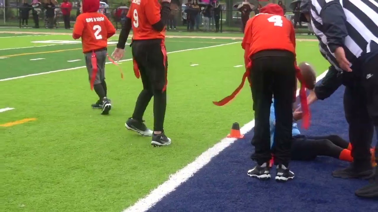 TITANS 3/4 GRADE SPRING FLAG PLAYOFFS Game 2 - Blue Thunder vs SIPS & SUCH