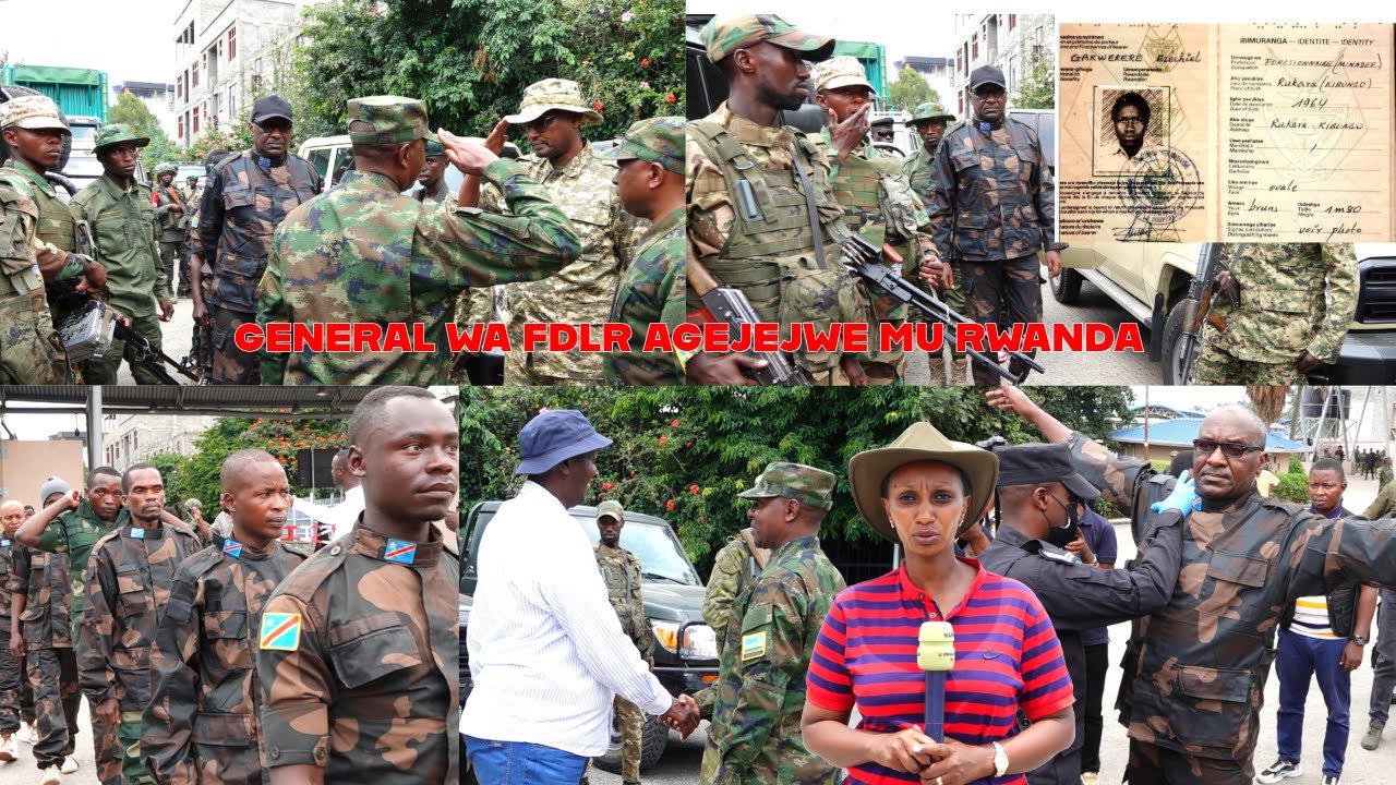 GEN. GAKWERERE WA FDRL WAFASHWE NA M23 AGEJEJEJWE MU RWANDA N'ABASIRIKARE BE