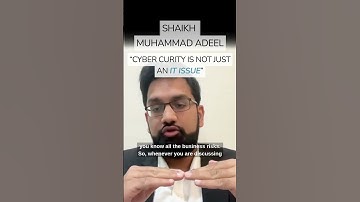 Shaikh Muhammad Adeel | Cyer Security Is Not JUST an IT issue! #cybersecurityexperts