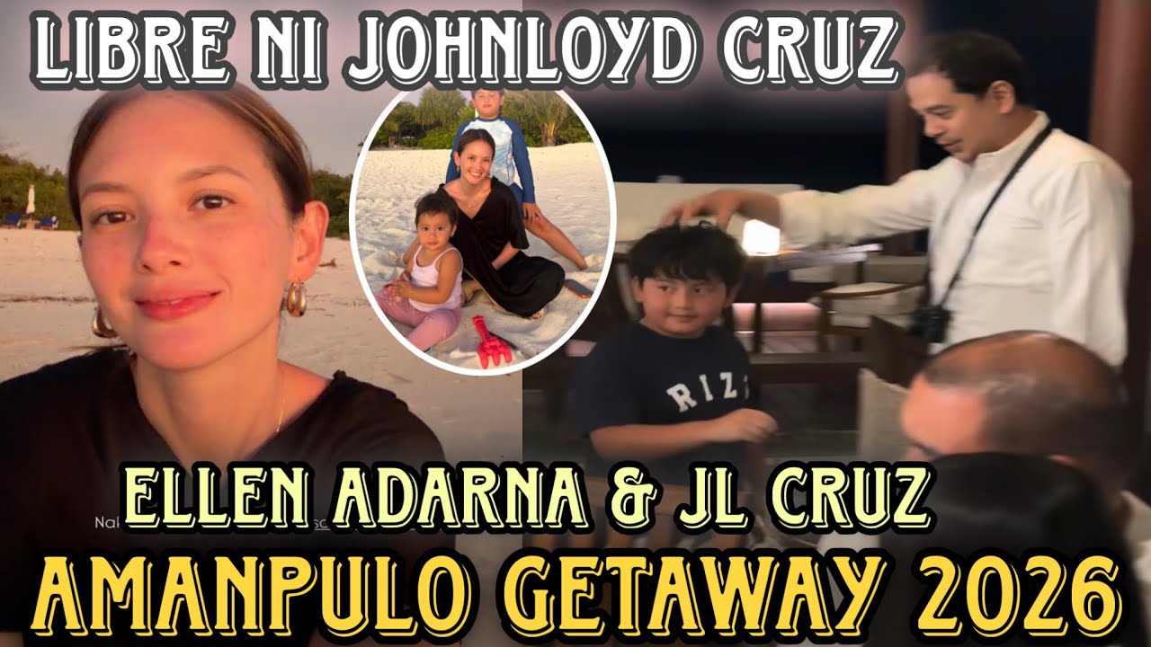 JohnLoyd Cruz spotted kasama sina Ellen Adarna, Elias at Liana sa Amanpulo sobra galante ni Jonhloyd