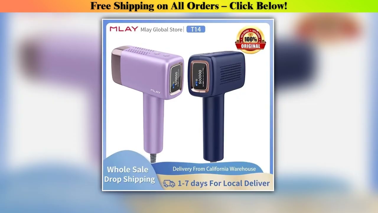 MLAY T14 IPL ICE Cooling IPL Laser Epilator Home Hair Removal Device Replaceable Face Body Bikini