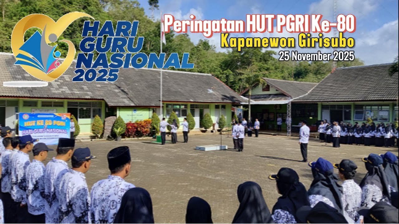Peringatan HUT PGRI ke-80 Kapanewon Girisubo : Sebuah Apresiasi untuk Dedikasi Guru.