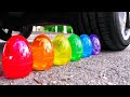 Crushing Crunchy & Soft Things by Car! Experiment Car vs Candy Balloons toys M&M'S