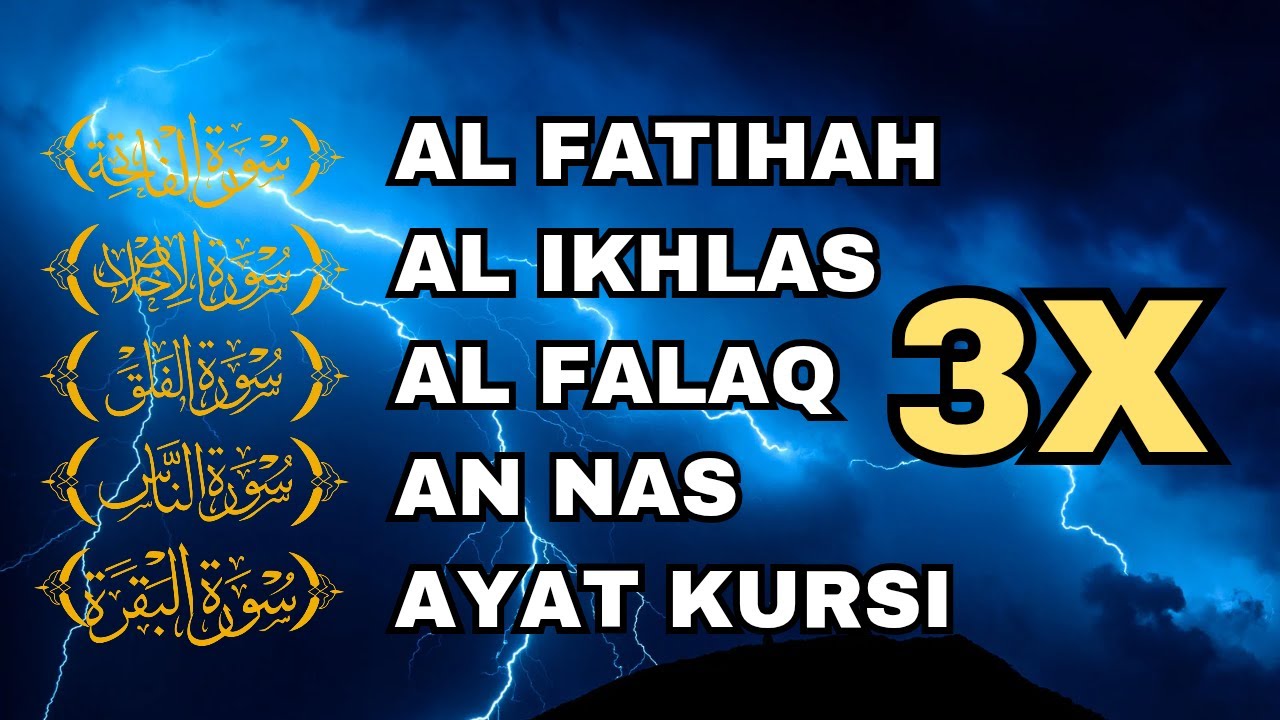 3X FATIHA, 3X AYAT KURSI, 3X IKHLAS, FELAK, NAS | SIHR, MAGIC, JINN, EVIL-EYE | EP 1625 Alaa Aqel