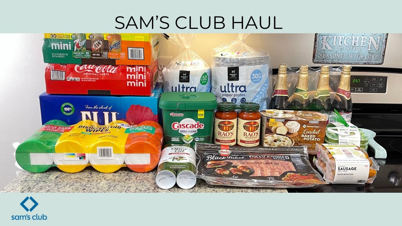 SAM’S CLUB HAUL | STOCKING UP | GROCERIES | HOUSEHOLD GOODS - YouTube