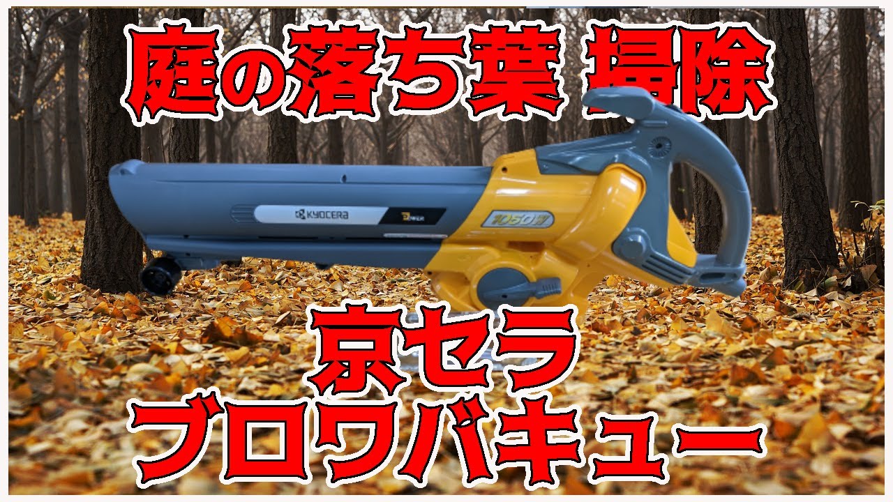 庭掃除に便利？】 落ち葉掃除機 ブロワ レビュー ／ 京セラ ブロワ