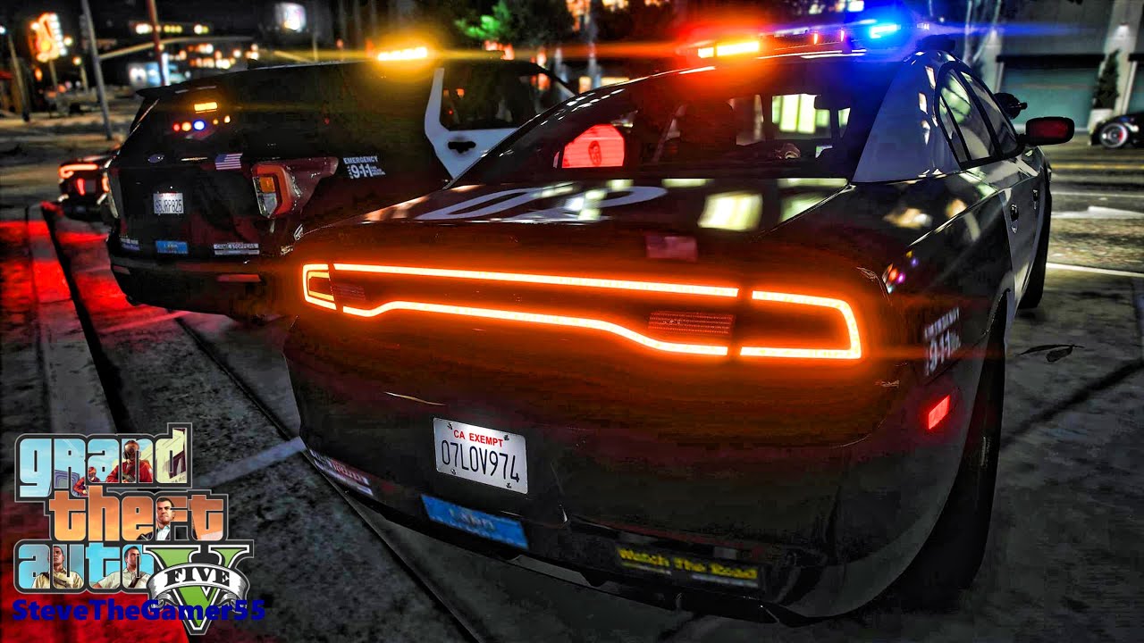 Playing GTA 5 As A POLICE OFFICER Gang Unit Patrol  GTA 5 Lspdfr Mod  4K