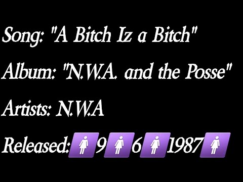 N.W.A - A Bitch Iz a Bitch (Lyrics)*EXPLICIT