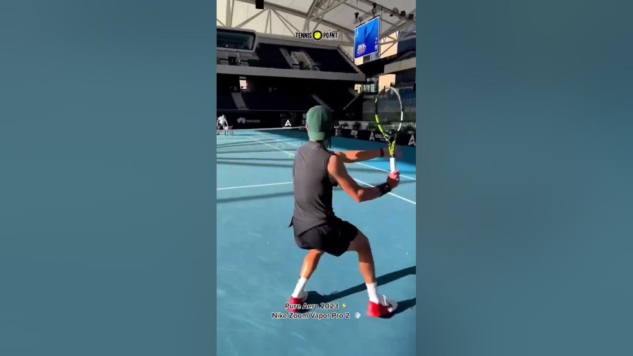 Court-side for the Holger practice #tennis #pov #nikeshoes - YouTube