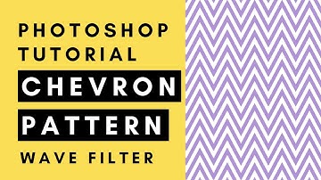 Chevron Pattern In Photoshop Using the Wave Filter