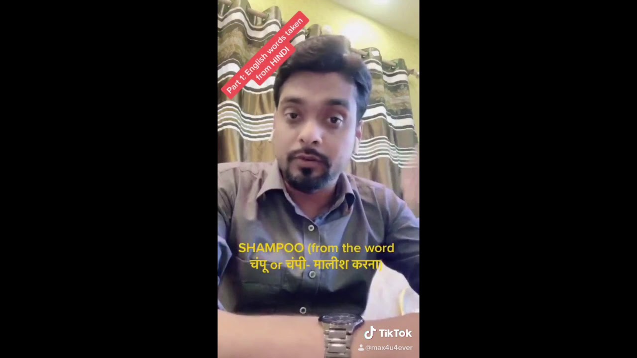 English Words Taken From Hindi By Dr RAJIV YouTube English Words Taken From Hindi By Dr RAJIV YouTube