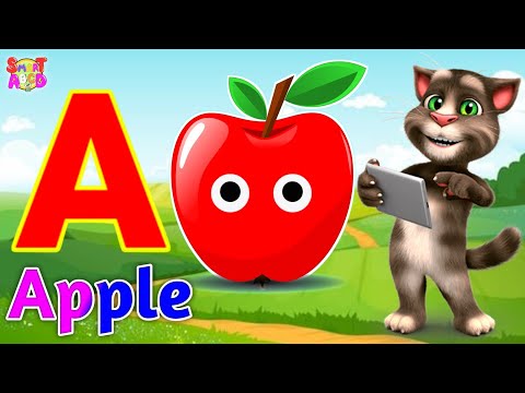 Phonics Song 2 with TWO Words in 3D - A For Apple🍎🍏- ABC Alphabet Songs with Sounds for Children's