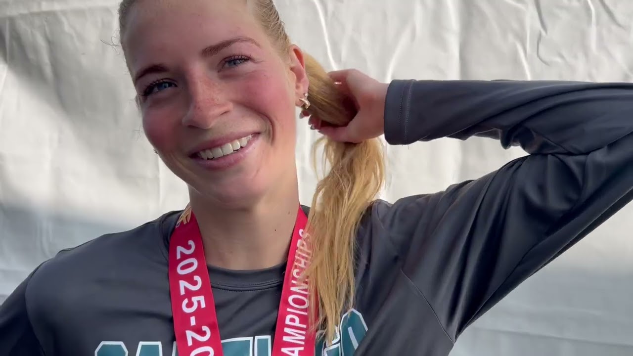 Braelyn Combe of Corona Santiago 2nd Place Girls Division 1 at CIF State Cross Country Championships