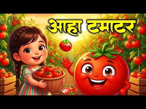 Aaha Tamatar Bade Mazedar | आहा टमाटर बड़े मजेदार | Popular Hindi Rhymes For Children & Songs