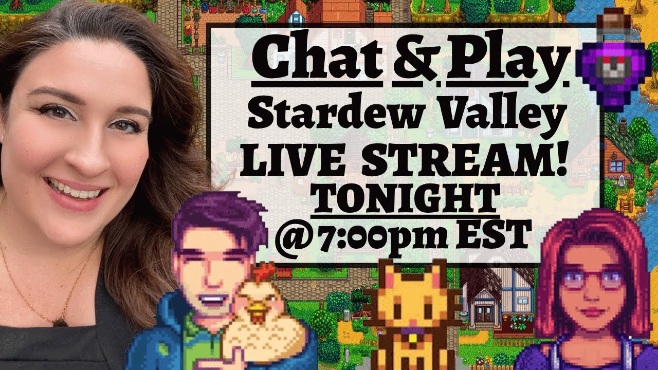 LIVE Stardew Valley Stream | Cozy Chat, Farming &amp; Chill Vibes - YouTube