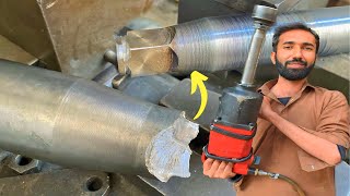 Another Method used for Repairing of Broken Heavy Nut Bolt Removal Machine Square Shaft