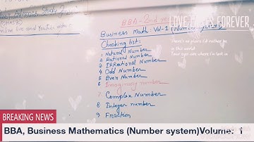 BBA (NU)Business mathematics -Number System(vol-1)