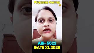 AIR 5622🏆 Priyanka Verma | GATE XL 2026 Result🔥| #vedemy #lifescience #csir #gatexlresult #gatexl