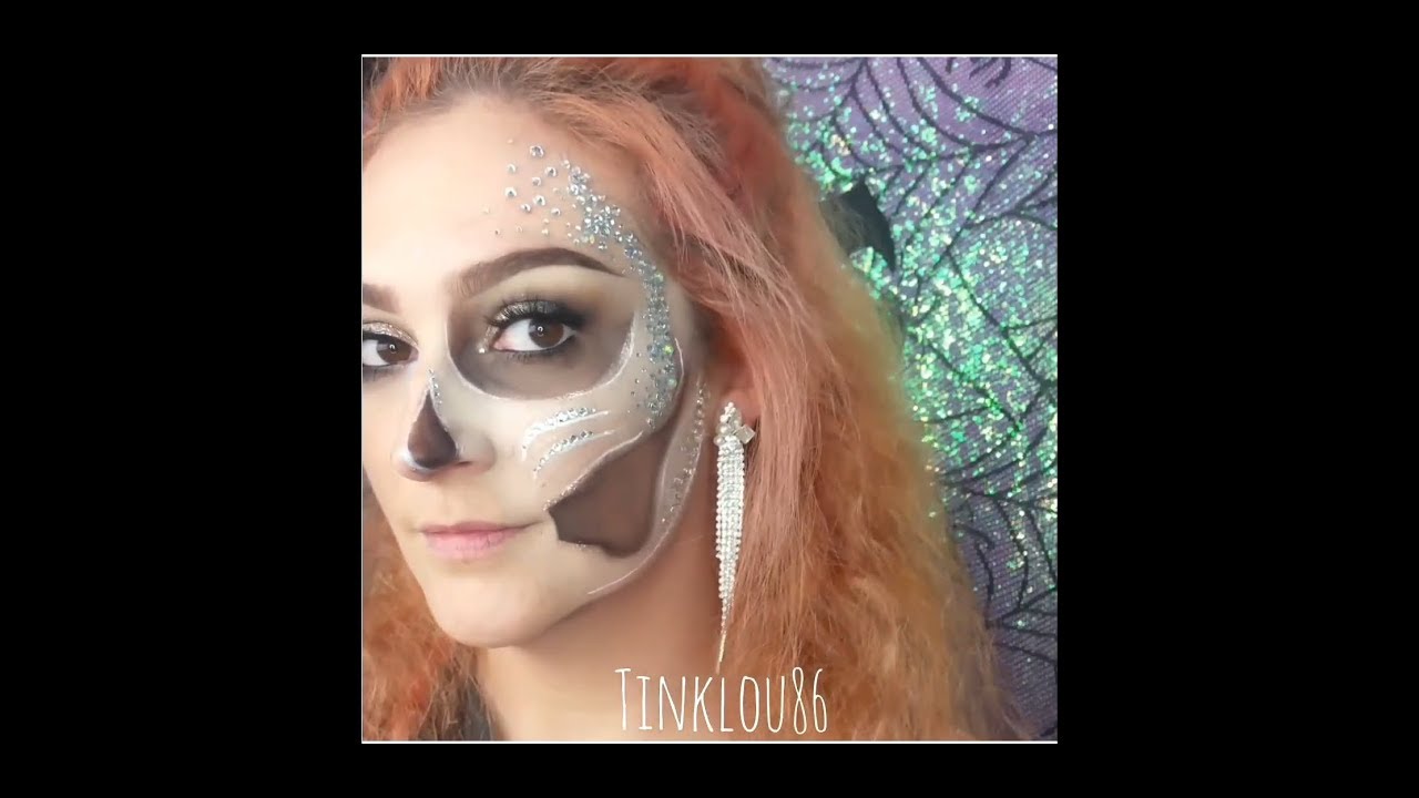 GLAM CRYSTAL SKULL MAKEUP
