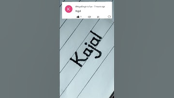 Kajal name writing neatly #video #shorts #reels #viral #trending #youtube #handwriting #learning