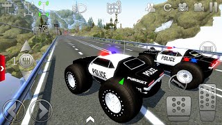 Monster Police Car driving Extreme Off-Road #4 - Offroad Outlaws Police Car game Android Gameplay screenshot 1