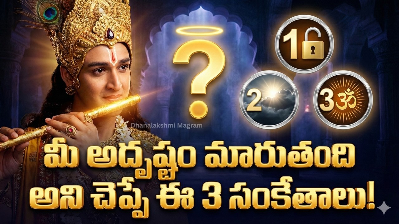 అదృష్టం తలుపు తట్టే ముందు వచ్చే 3 సంకేతాలు! | Life-Changing Telugu Facts